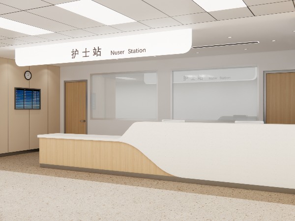 醫院大廳心脈:護士站與接待臺共筑健康防線 醫院大廳心脈:護士站與接待臺共筑健康防線